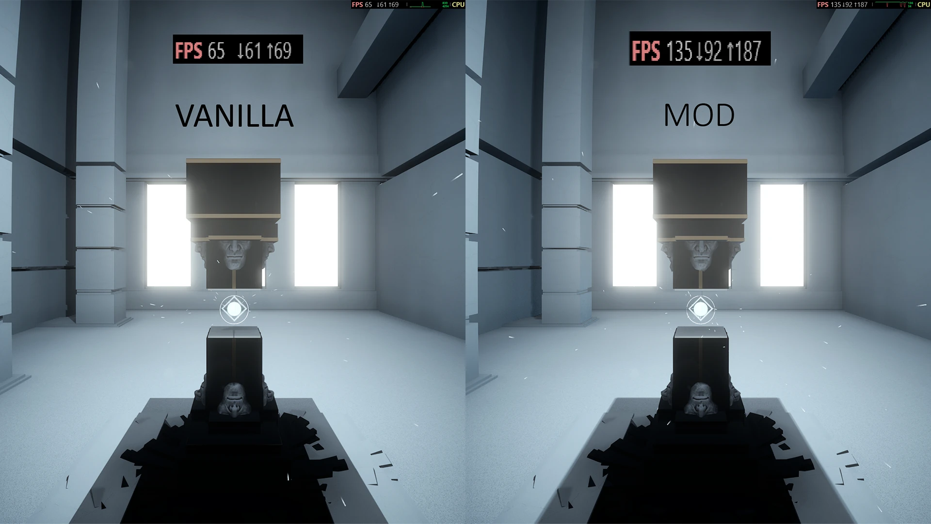 BLACKSHARD Before and After FPS Comparison