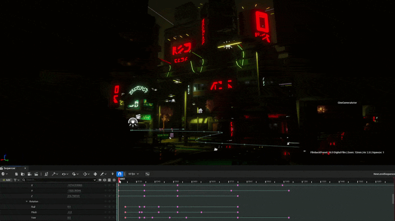 Cinematic Spline Setup